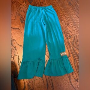 Matilda Jane Teal Ruffle Pants